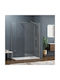 Karag Walkin 2 Fixed Side for Shower 50x200cm Clear Glass Cromo
