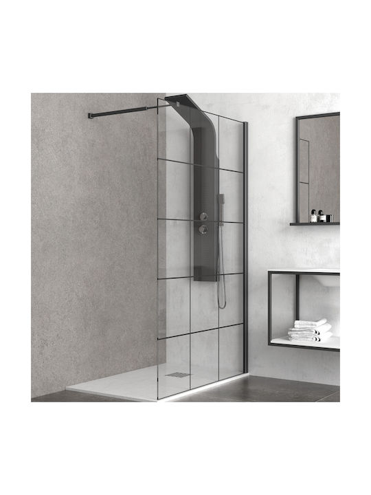 Free People Fixed Side for Shower 40x200cm Black