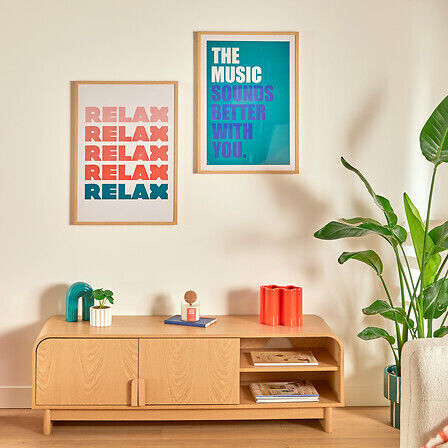 Atmosphera Πίνακας Poster Frame Relax Darius 50x70 Εκ – Συλλογή Modern Flow 206434b