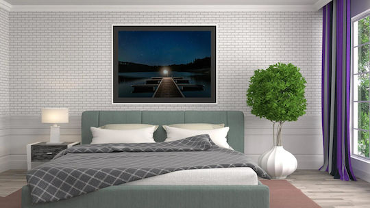 Painting Starry Night At Dock Έναστρη Νύχτα Στην Αποβάθρα 120x80