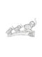 Galifas Decorative Elephant made of Crystal 15x4.5x9cm 1pcs