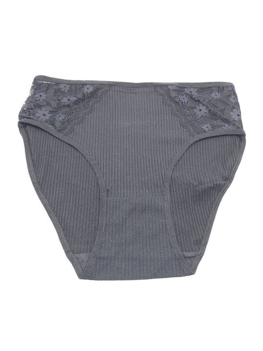 Hana Damen Slip mit Spitze Black