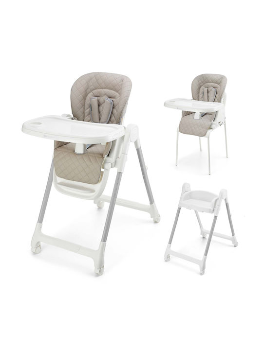 Kinderkraft Tulo Klappbarer Baby Hochstuhl Beige