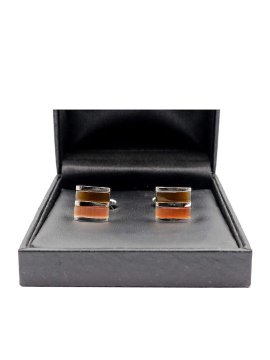 Samandaras Cufflinks in Orange Color