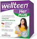 Vitabiotics Wellteen Her Plus Συμπλήρωμα για Mental Performance 13-19 Ετών 28 ταμπλέτες 28 μαλακές κάψουλες