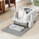 Bakaji Steel Cat Toilet Non-Slip Mat Platform Capacity 35l 02842537