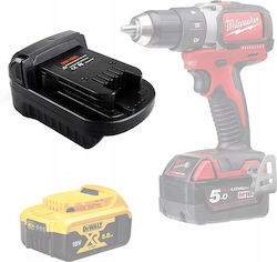 Battery Adapter Converter Dewalt 18V To Milwaukee 18V DW18ML Battery Adapter Converter Dewalt 18V To Milwaukee 18V DW18ML