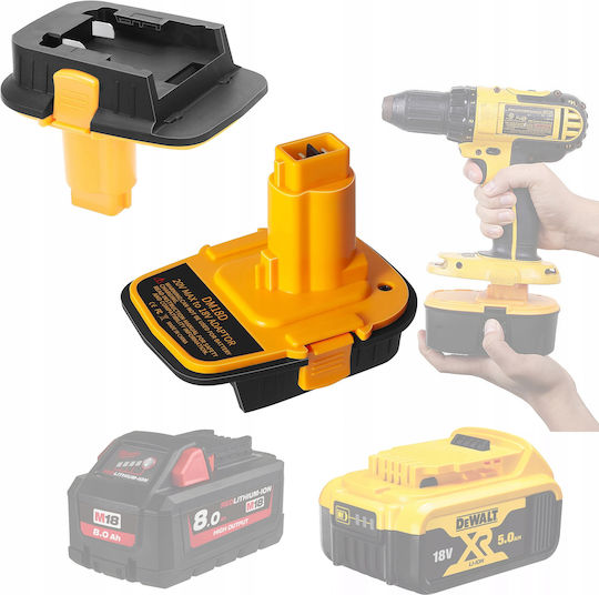 Dewalt Dcb201 Адаптер Dewalt Milwaukee 18v Батерии Dm18d Жълто-черен