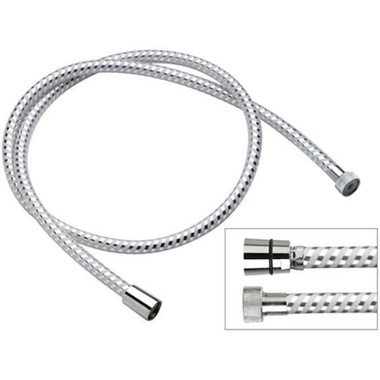Duschschläuche Badewanne-Duschschläuche Atoxisches Pvc Chrom Weiß 200cm 332cn200 Remer Duschschläuche Badewanne-Duschschläuche Atoxisches Pvc Chrom Weiß 200cm 332cn200 Remer