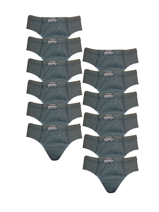 Jokers Ανδρικά Σλιπ Grey 12Pack