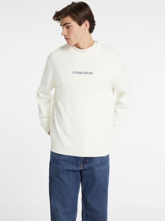 Guess Πουλόβερ Μακρυμάνικο White