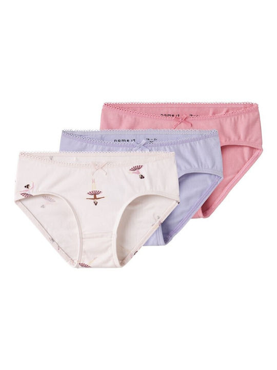 Name It Комплект детски гащички Lilac 3бр