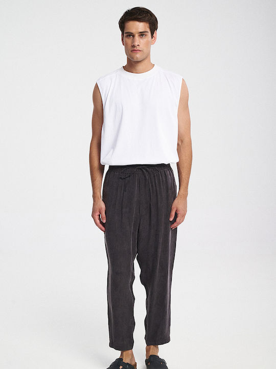 Παντελόνι σε Relaxed Εφαρμογή Dark Grey