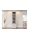 Bookcase Meleti 104 Chestnut 46x49x201cm
