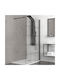Karag Fixed Side for Shower 90x200cm Black