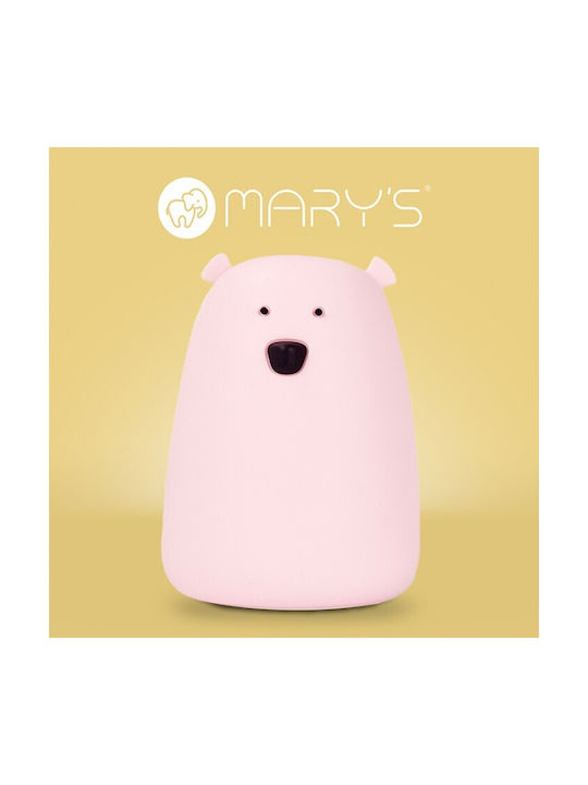 Mary's Led Kids Decorative Lamp Pink 16x11.1x11.1εκ.