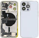 Apple iPhone 13 Pro Full Housing All Parts Vibra NFC Charging Connector Power Volume WiFi Flash Flex SIM Tray Silver Grade A
