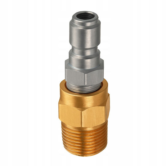 Mufă Rapidă M22m–3/8 – Conector Rapid Șaibe M22 Filet Exterior 3/8” Furtunuri și Pistoale din Oțel Galvanizat