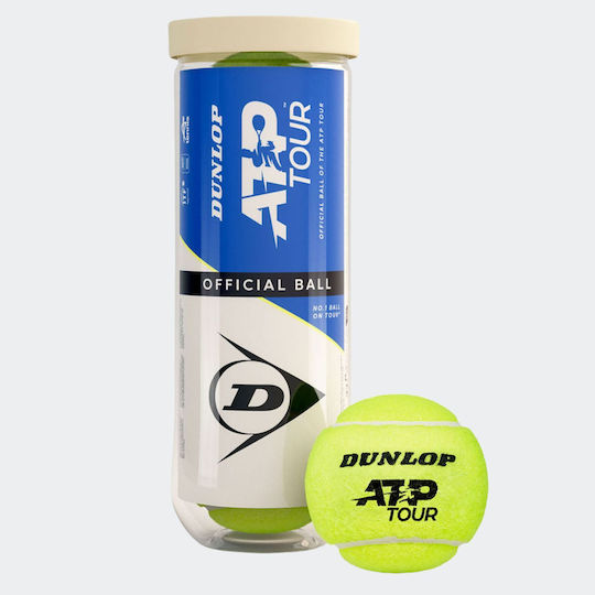 Dunlop Atp Official Tennis Balls X 3 3-ball Can