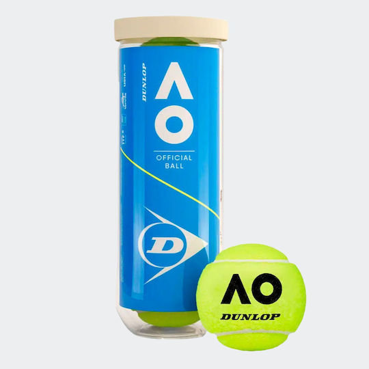 Dunlop Australian Official Tennis Balls X 3 3-Ball Can