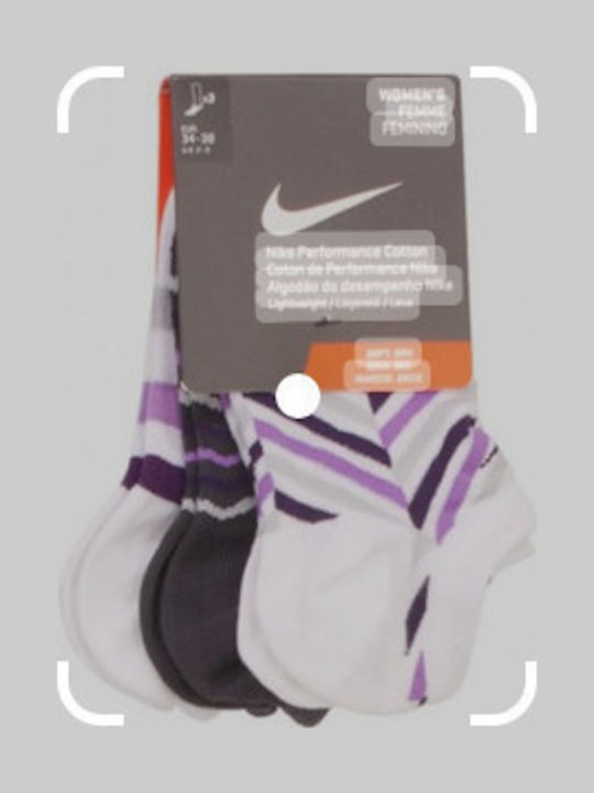 Nike Спортни Чорапи Лилав 3 чифта