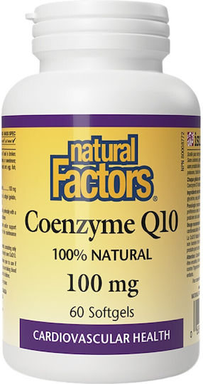 Natural Factors Coenzyme Q10 100mg 60 μαλακές κάψουλες