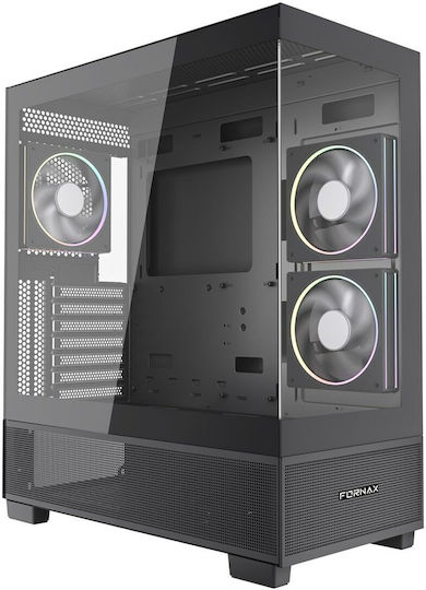 Gembird CCC-FC-X550 Midi Tower Компютърна Кутия Черна