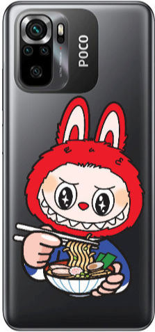 Xiaomi Poco M5 S Labubu 1 Transparent Silicone Tpu Θήκη