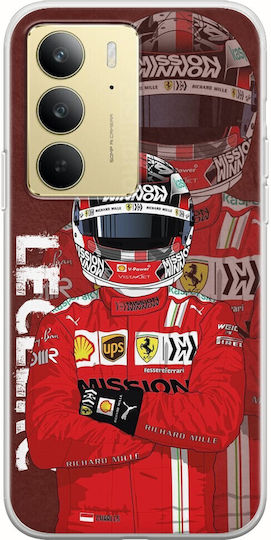 Formula 1 Charles Leclerc Realme 14x 5g Flexible TPU Transparent Silicone Mobile Phone Case