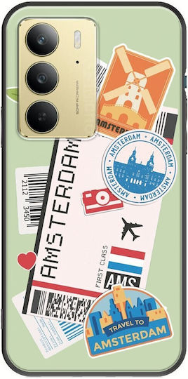 Ticket To Amsterdam Realme 14x 5G Черен TPU Силикон