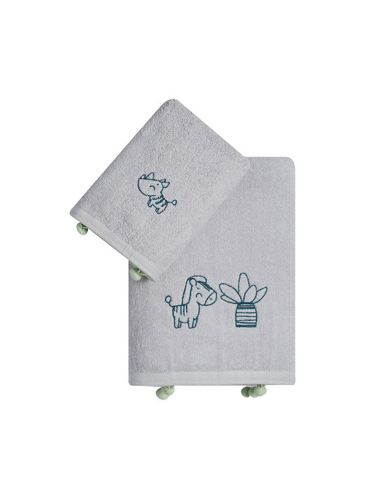 Kentia Set of baby towels 2pcs Loft Gray Weight...