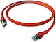 Easylan S/FTP Kat.6a Ethernet-Netzwerkkabel 2m Rot 1Stück