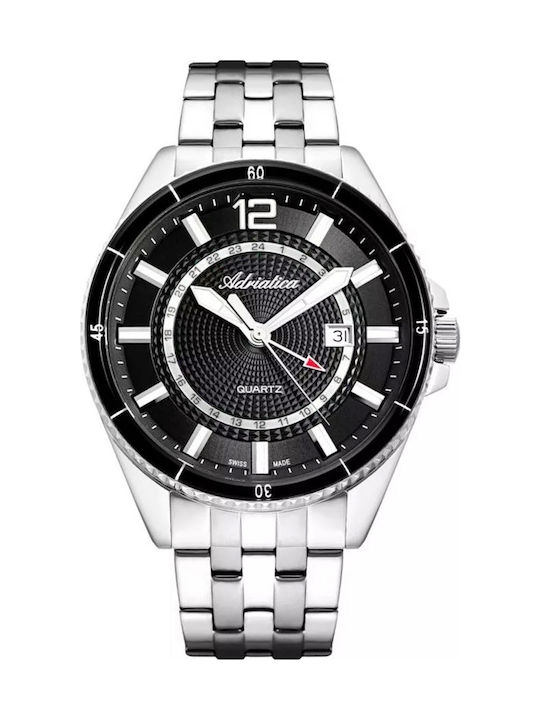 Adriatica Ρολόι Μπαταρίας με Μεταλλικό Μπρασελέ Adriatica Ρολόι Μπαταρίας με Μεταλλικό Μπρασελέ