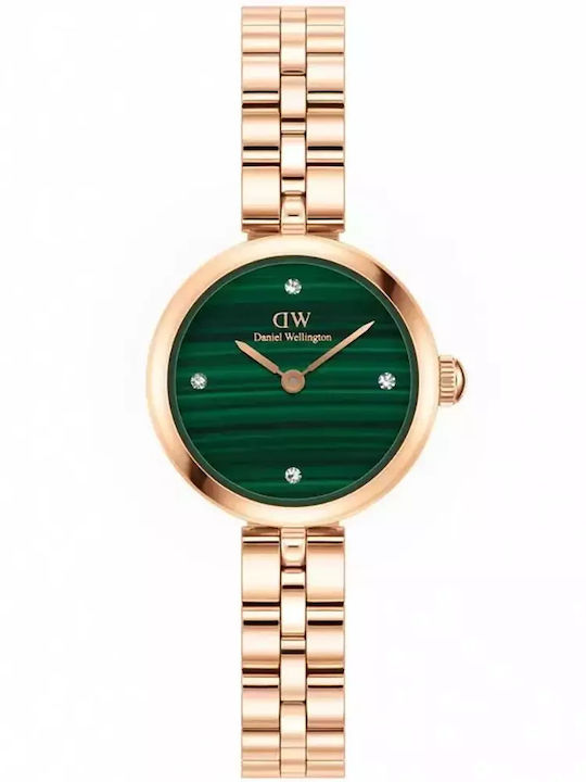 Daniel Wellington Lumine Γυναικείο Ρολόι 22mm Μπαταρίας με Ροζ Χρυσό Μεταλλικό Μπρασελέ