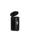 Viosarp Waste Bin Waste Metallic with Pedal Black 12lt 1pcs