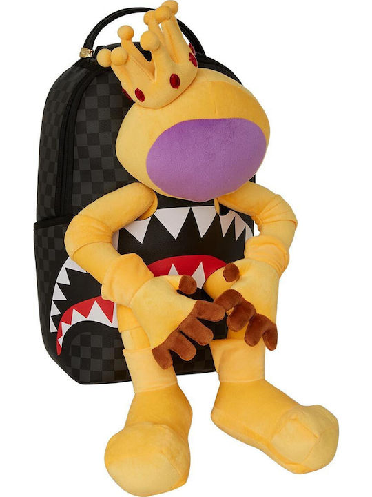 Sprayground Astromane Stuck Σχολική Τσάντα Πλάτης Καφέ με Θήκη για Παγούρι