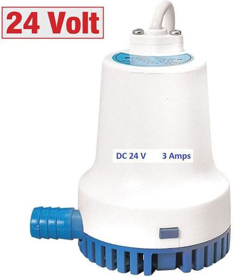 Tmc Submersible Bilge Water Pump Boat 24v/dc Φ25 1400gal/h 03602