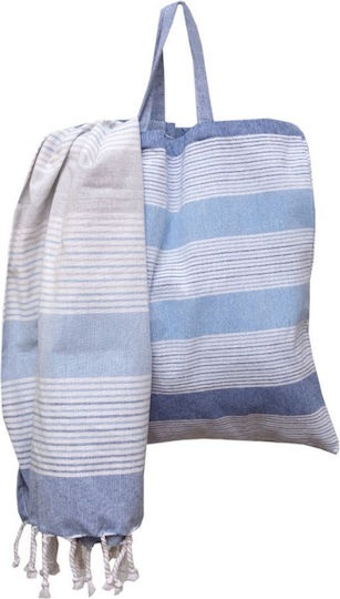 Viopros Sevina Pareo Cotton Blue 165x85cm
