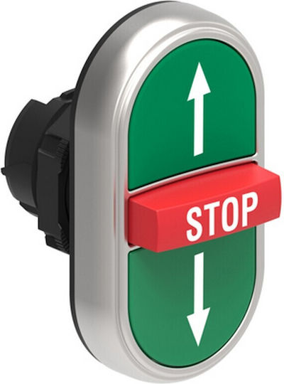 Triple Push Button Head Symbols Up-Stop-Down Green Red Green Lpcb7355 Φ22