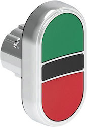 Double Push Button Head Metal Premium Flat Reset Red Green Φ22