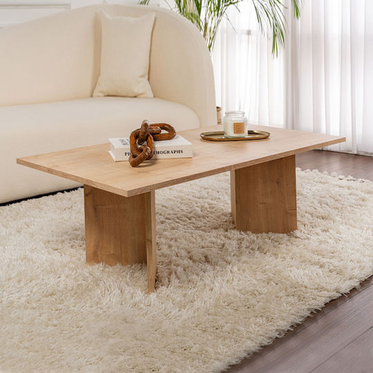 Ορθογώνιο Κεντρικό Τραπεζάκι Sabin Ξύλινο Sapphire Oak Μ119xΠ60xΥ40εκ.