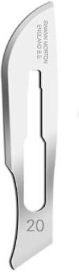 Surgical Blades Stainless Steel Disposable Swann Morton 100 Pieces 20