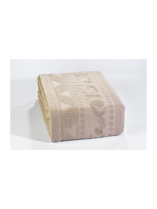 Down Town Home Κουβέρτα Υπέρδιπλη 230x260εκ. Beige