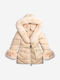 Kids' Casual Jacket Long with Hood Ecru