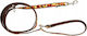 Dog Leash Autumn Pattern Adjustable Tape 16mm/220cm Brown