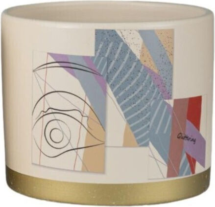 Zen Collection Κασπώ Κεραμικό Πολύχρωμο 14x14x12εκ.