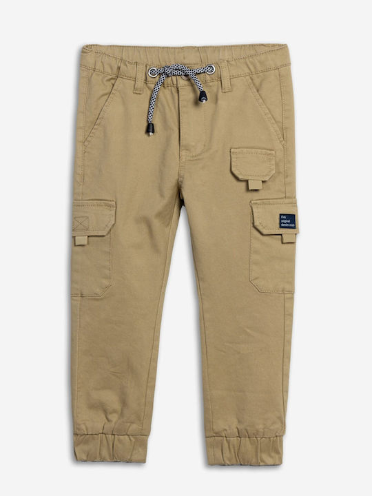 Funky Kinder Schlaghose Cargo Stoff Grün
