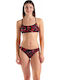 Bikini Set Strapless Top & Slip Bottom Black