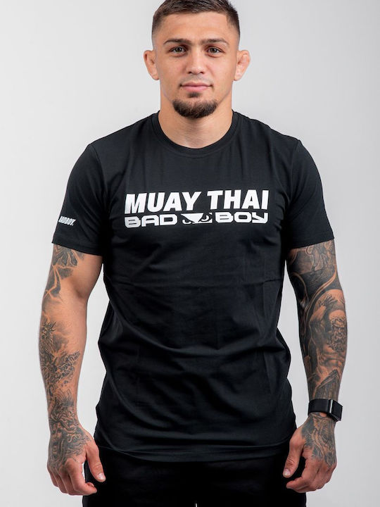 Bad Boy Bărbați Cu mânecă scurtă Tricou BB-000018-100 pentru Muay Thai Neagră Bad Boy Bărbați Cu mânecă scurtă Tricou BB-000018-100 pentru Muay Thai Neagră