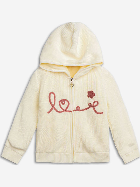 Kids Cardigan Knitted Ecru